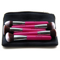 Kabuki Makeup Brush Set - Foundation Powder Blush Concealer Contour Brushes - Perfect For Liquid, Cream or Mineral Products - 10 Pc Collection With Premium Synthetic Bristles For Eye and Face Cosmetic