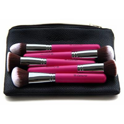 Kabuki Makeup Brush Set - Foundation Powder Blush Concealer Contour Brushes - Perfect For Liquid, Cream or Mineral Products - 10 Pc Collection With Premium Synthetic Bristles For Eye and Face Cosmetic