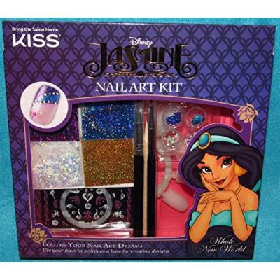 Kiss Disney Aladdin Kit Princes Jasmine Nail Art Dreams Kit (Purple - Whole New World)