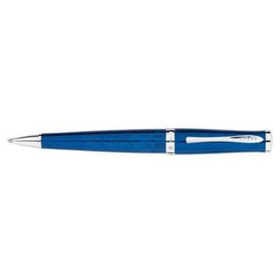 Cross Sauvage Azurite Blue Crocodile Pattern Ballpoint Pen
