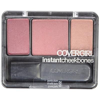 CoverGirl Instant Cheekbones Contouring Blush - Purely Plum 220 (Pack of 3)