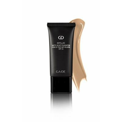 Idyllic Matte Velvet Foundation for Normal/Combination and Oily Skin By GA-DE COSMETICS (HONEY BEIGE No. 108)