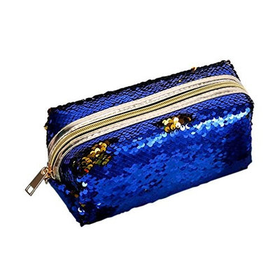 ZTL Mermaid Sequined Bag Portable Zipper Makeup Bag Storage Bag Ladies Wallet Pencil Case Fashion Multifunctional Bags