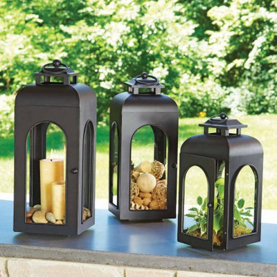 Small Domed Metal Outdoor Lantern