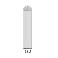 Makeup Tattoo 18U Blade 50 piecesProfessional Gamma Rays Sterilized Permanent Makeup Needle Embroidery Micro Blades Eyebrow Tattoo Needle