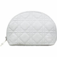 Dior CD Light Grey Cosmetic Makeup Bag