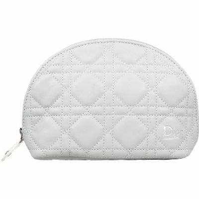 Dior CD Light Grey Cosmetic Makeup Bag