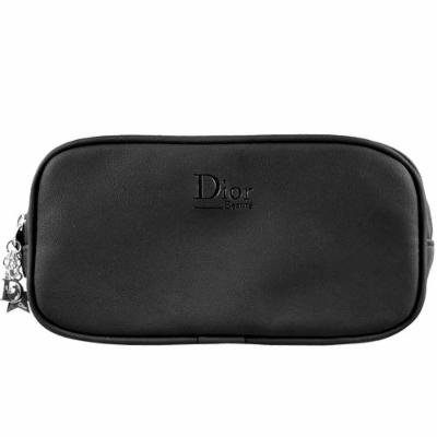 Dior Black Artificial Leather Cosmetics Bag