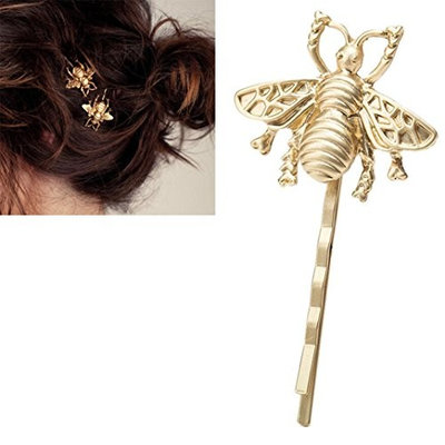 Usstore 1PC Women Girls Bohemia Feather Beads Long Design Dream Catcher Tools Hairpin Hair Accessories (G