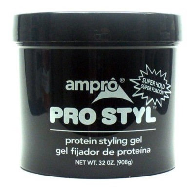 (PACK OF 2) AMPRO Clear Ice Ultra Hold Protein Styling Gel (32oz) : Beauty