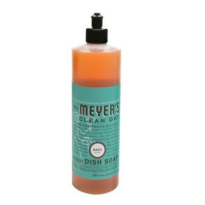 Mrs. Meyer's Clean Day Liquid Dish Soap Basil 16.0 fl oz(pack of 6)