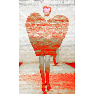 Marmont Hill 'Heart Walk 2' Painting Print on Wrapped Canvas