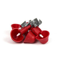 5 Chicken Poultry Automatic Water Drinking Nipple Feeder Cups Drinker