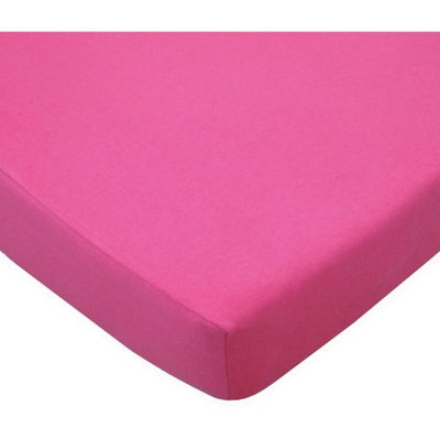 Tl Care Inc TL Care Supreme Jersey Knit Crib Sheet, Fuschia