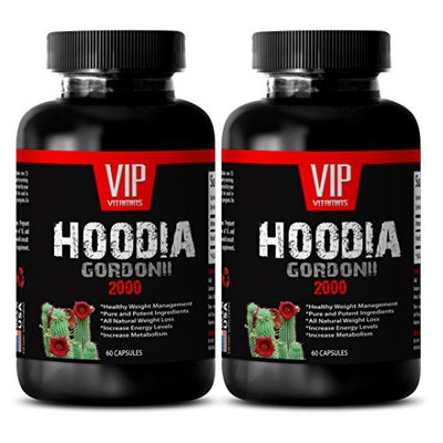 Fat burning pills for her - HOODIA GORDONII EXTRACT 2000mg - Hoodia 2000 - 2 Bottles 120 Capsules