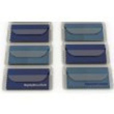 MightyMicroCloth Microfiber Eyeglass Cleaning Cloths – Vinyl Travel Pouch – Lens Cleaner for Glasses, Camera Lenses, Tablets, Phone Screens, & Electronics – 6 Pack Green/Yellow (6”x7”)
