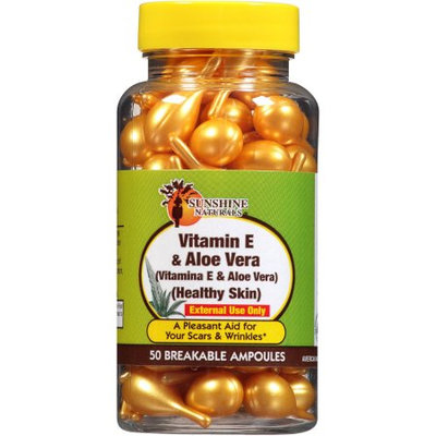 Sunshine Naturals Vitamin E & Aloe Breakable Ampoules