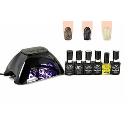 UV-NAILS BEST Salon Quality UV Gel Polish Starter Kit with LED Lamp Colors: GL-9, GL-18, GL-15