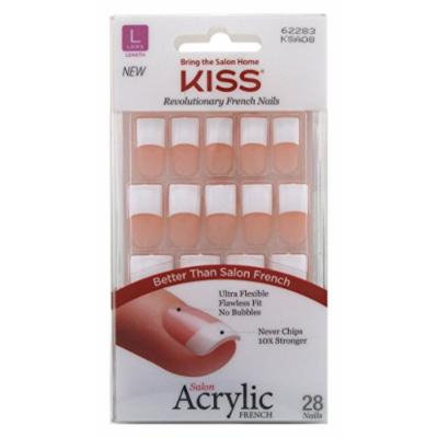 Kiss Salon Acrylic French Kit Back Talk Long (2 Pack)