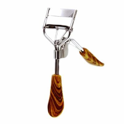 KOKO INSTANT Eyelash WARM & COLD Curler with 3 Refill Pads - Curl your eyelashes in seconds and get that flirty look! NO PINCH mechanism, Instructions Manual & Extra PADS included (Wooden)