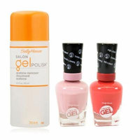 Sally Hansen Miracle Gel Redgy, Pinky Promise and Pro Gel Acetone Nail Polish Kit with Dimple Bracelet