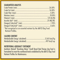 Avoderm Revolving Menu Small Breed LID Grain Free Beef Recipe Adult Dry Dog Food