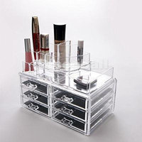 Beauty Acrylic Makeup Organizer Luxury Cosmetics Acrylic Clear Case Storage Insert Holder Box (1158)