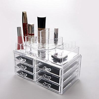 Beauty Acrylic Makeup Organizer Luxury Cosmetics Acrylic Clear Case Storage Insert Holder Box (1158)