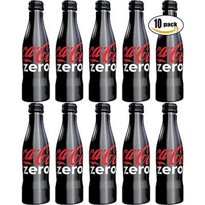 Coke Zero Sugar, 8.5oz Aluminum Bottle (Pack of 10, Total of 85 oz)