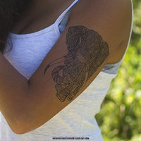 5 x Elephant Mandala Tattoo - buddhist Symbol - Africa Design - Skin Tattoo (5)