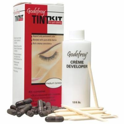 Eyebrow Tint Kit Professional 20 Applications Dark Brown by Godefroy