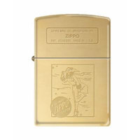 ZIPPO 254B Windy Girl Luster Polish Brass