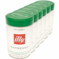 Illy Espresso Decaffeinated, 100% Arabica Coffee, Whole Beans, Medium Roasted, Box, 6 Pack, 6 x 250g