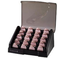 Remington H9000 Pearl Ceramic Heated Clip Hair Rollers, 1-1 ¼ Inch, Pink