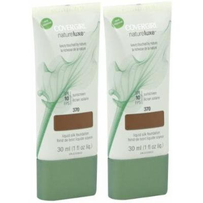 CG COVERGIRL Natureluxe Silk Foundation BRAZILNUT #370 (PACK OF 2)