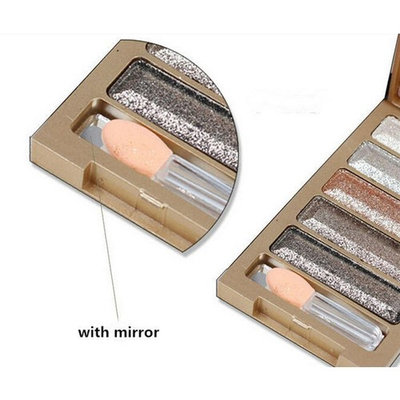Revesun 5 Colors Professional Cosmetic Shining Flash Daimon Shimmer and Glitte Eyeshadow Makeup Palette