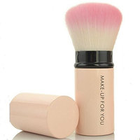 Premium Retractable Kabuki Makeup Brush - Blush Brushes Great for Blending Liquid, Cream & Mineral Cosmetics or Translucent Powder - 1piece