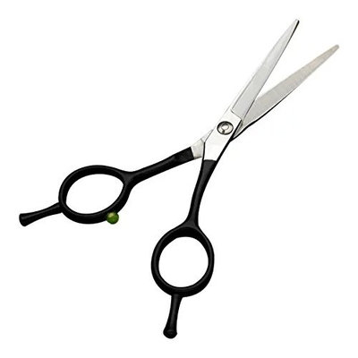 Brendacosmetic Professional Black Japanese Stainless Steel Razor Edge Hair Scissors Shears, 5 inches Hairdressing tool Barber scissors for Bangs Cutting