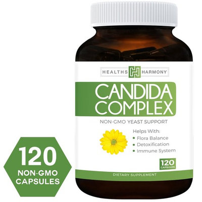 Best Candida Cleanse (Non-GMO) 120 Capsules: Extra Strength - Powerful Yeast Infection Treatment with Caprylic Acid, Oregano Oil & Probiotics to Clear Candida While Preventing Reoccurrence