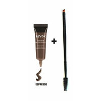 Nyx Eyebrow Gel with Pro Dual Brush(#4 ESPRESSO)