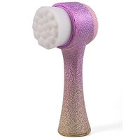 2 in 1 Face Brush for Cleansing and Exfoliating - Facial Cleaning Brush with Soft Bristles - Scrubber to Massage and Scrub Your Skin - Deep Pore Exfoliation, Wash Makeup, Massaging, Acne