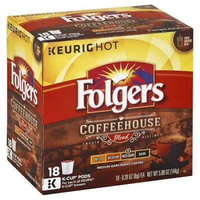 Folgers Coffeehouse Coffee Blend K-Cup Pods 18ct