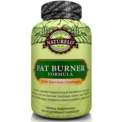 Naturelo Fat Burner with Garcinia Cambogia & Green Tea Extracts - 90 Capsules