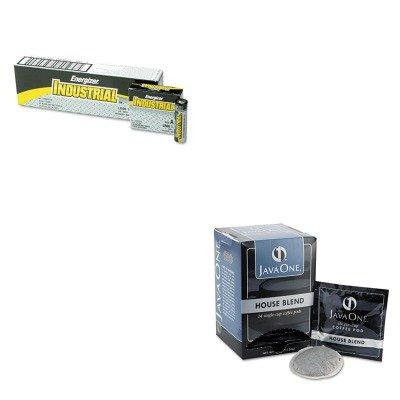 KITEVEEN91JAV40300 - Value Kit - Java Trading Co. Coffee Pods (JAV40300) and Energizer Industrial Alkaline Batteries (EVEEN91)