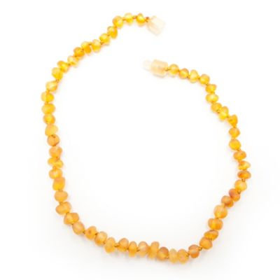 Healing Hazel Baltic Amber 11-Inch Baby Necklace in Raw Honey