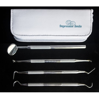 Impressive Smiles 1 Dentist Tools Kit A Grade Stainless Steel Dental Hygiene Set, Tarter Rem.