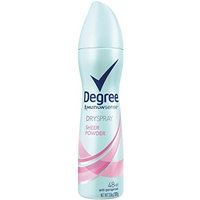 Degree MotionSense Dry Spray Antiperspirant, Sheer Powder 3.8 oz (Pack of 9)