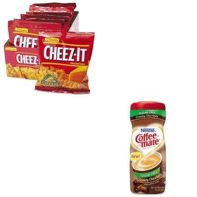 KITKEB12233NES59573 - Value Kit - Coffee-mate Sugar Free Creamy Chocolate Flavor Powdered Creamer (NES59573) and Kellogg's Cheez-It Crackers (KEB12233)