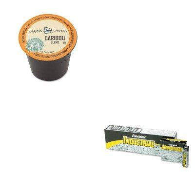 KITEVEEN91GMT6992CT - Value Kit - Green Mountain Coffee Roasters Caribou Blend Coffee K-Cups (GMT6992CT) and Energizer Industrial Alkaline Batteries (EVEEN91)