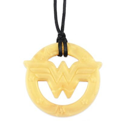Silicone Teething Pendant - Bumkins - DC Comics Wonder Woman Gold